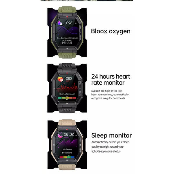 Smartwatch Bakeey  K55 - Army Green