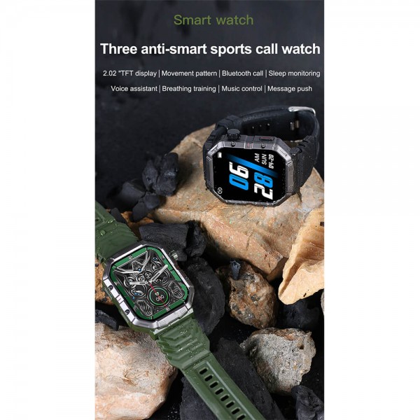 Smartwatch Microwear GW55 - Green Camo