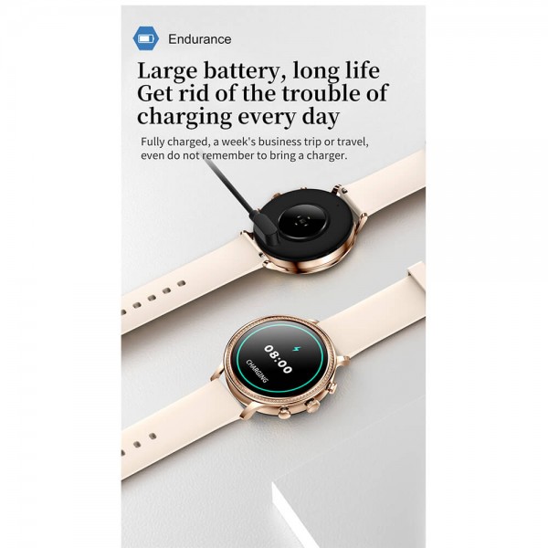 Smartwatch Microwear V60 - Gold Steel