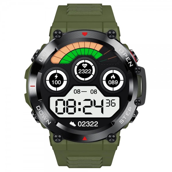 Smartwatch Microwear AK45 - Army Green