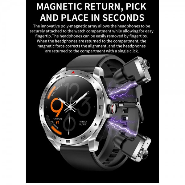 Smartwatch Microwear K95 - Steel Silver