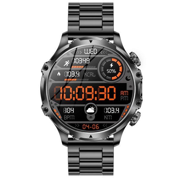 Smartwatch Microwear AK75 700mAh - Silver Steel