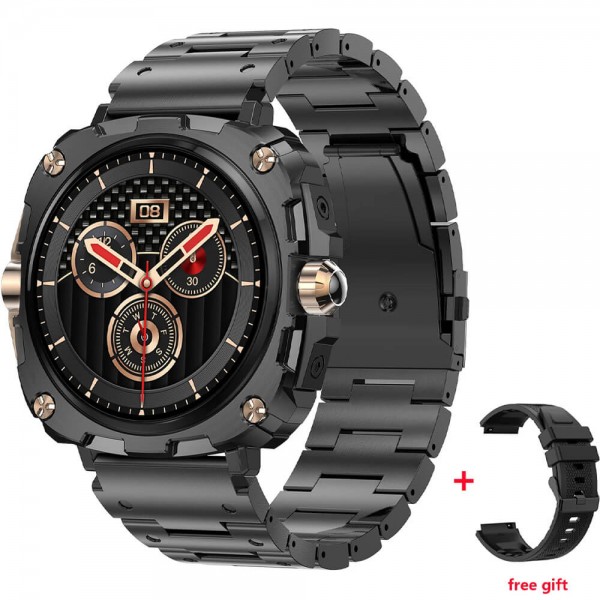 Smartwatch Microwear AK71 - Black  Steel