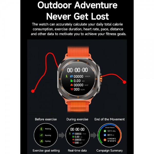 Smartwatch Microwear Z7 Ultra  - Orange