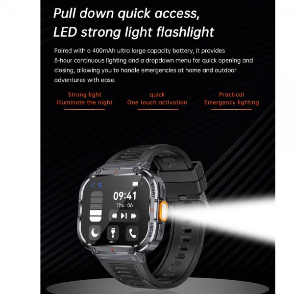 Smartwatch Microwear NX23 - Black